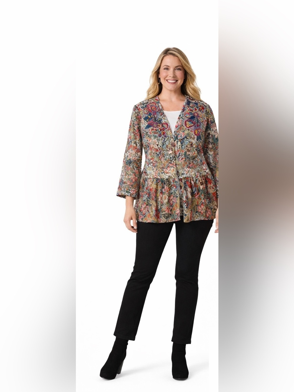 Soft Surroundings Ariege jacket , sz : 1X